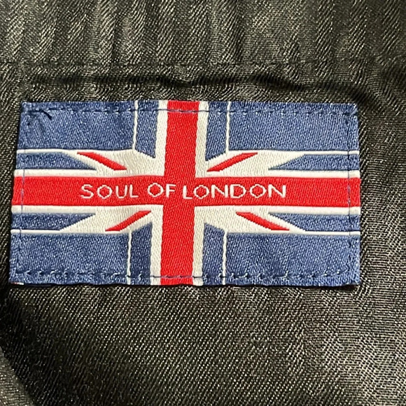 Soul of London Flat Front Unhemmed Dress Pants in Navy Blue - NWOT - Size 43R - Picture 4 of 6